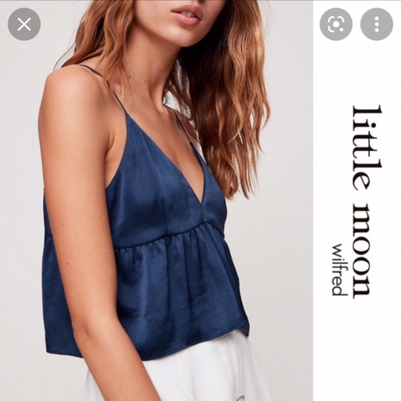 Aritzia Tops - Aritzia Little Moon Lovers Camisole in Navy XXS